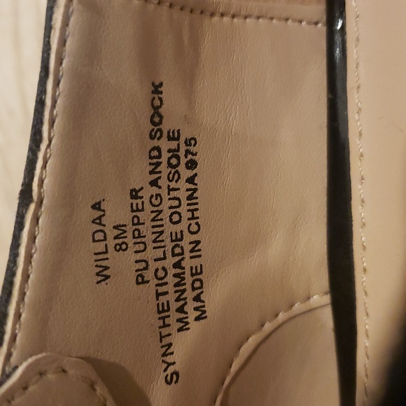 Steve Madden black leather Shoes with white sole Size 8 - Picture 3 of 11